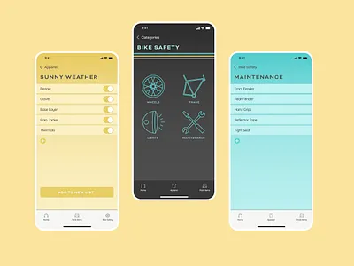 Bike Breeze More app branding design ui xd