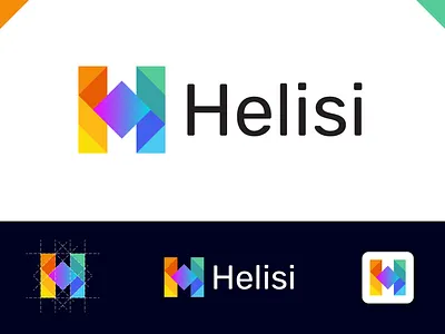 Modern H Letter Geometric Abstract Logo abstract logo app logo architecture arrow logo branding colorful logo construction logo financial company logo geometric logo h letter logo h logo h mark illustration investment business logo trend 2022 modern logo modern real estate logo real estate branding real estate logo vector