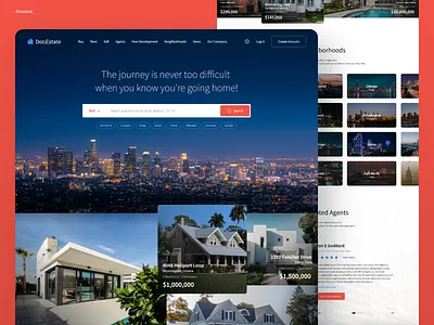 Commercial and Residential Real Estate Website Design creative realestate webdesign website