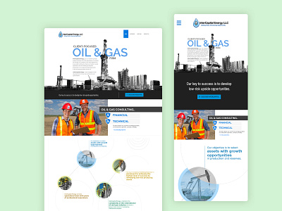 Responsive UI/UX Web Design branding design illustration oilgas responsivedesign ui user experience ux webdesign websitedesign