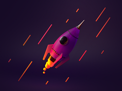 rocket 3d cosmos render rocket ship spase