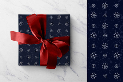 Midnight snowfall christmas design christmas pattern design dribbbleweeklywarmup illustration pattern snow wrapping paper wrapping pattern