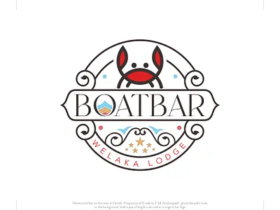 BoatBar adobe illustrator bar logo illustrator logo minimalist logo vintage logo