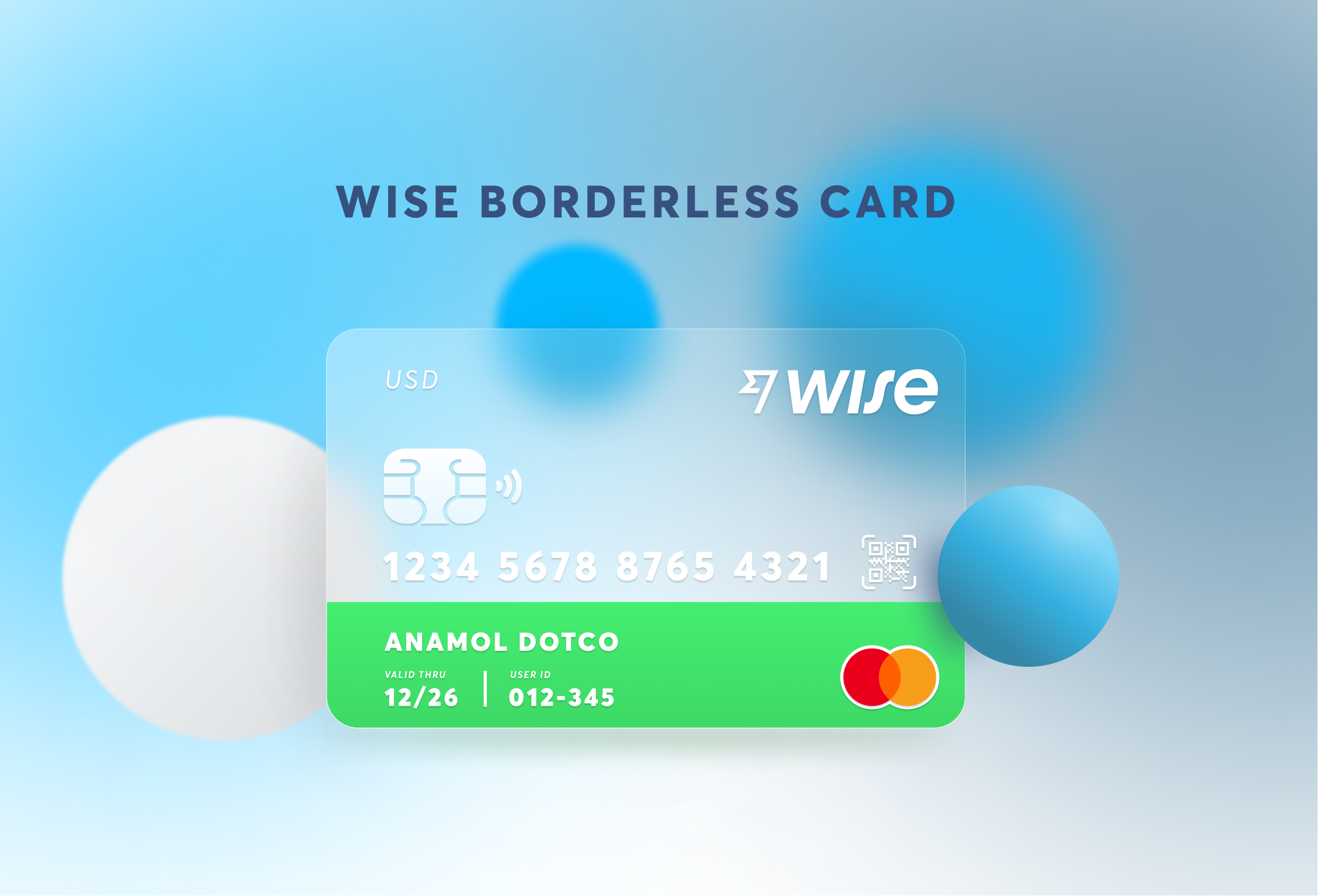Wise Borderless Card Redesign by Anamol on Dribbble