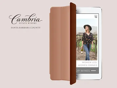 Cambria Winery Website adobe xd graphic design ui website design