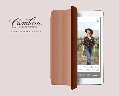 Cambria Winery Website adobe xd graphic design ui website design