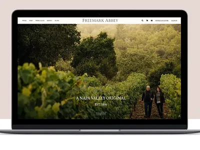 Freemark Abbey Website Redesign graphic design ui web design
