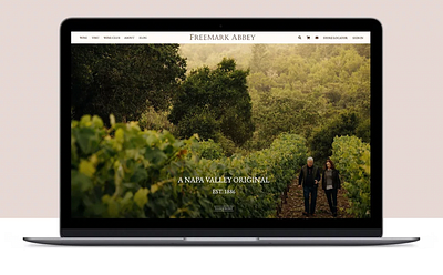 Freemark Abbey Website Redesign graphic design ui web design