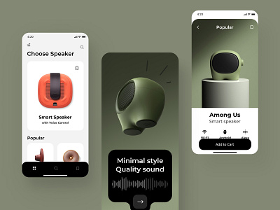 Sound e-commerce app android app android app design app app design application design ios ios app ios app design mobile screens sound sound app ui ux