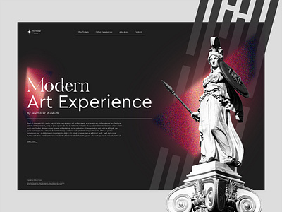 Northstar Museum - Modern Art Experience antiquity art artist design event gallery graphic design history homepage landing page museum museum of art sculpture show ui ux web web design website website design