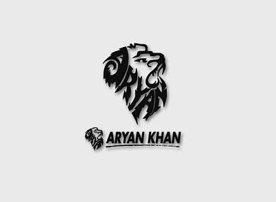 Name Brand Logo - Aryan Khan Name Logo | Personal Branding Logo amazing logo animal shape logo best logo design branding logo design downloadable face logo free logos identity logo design lion face logo lion shape logo logo design logo illustration logo projects name logo design personal logos premium logo design shape logo stylish logo design unique logo design vector logoa