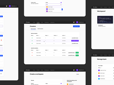 Ahana - Managed presto SaaS analytics saas aws clusters console dashboard dashboard saas data analysis data analysis ui data saas database saas presto presto saas presto ui product design saas app saas table semiflat semiflat studio ui web application