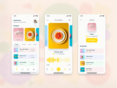 Music Stream App Concept app career design designcareer designersofthefuture designthinking designtip dev figma futuredesigners illustration inspiration motivation portfolio prototype ui userexperience userinterface ux wireframe