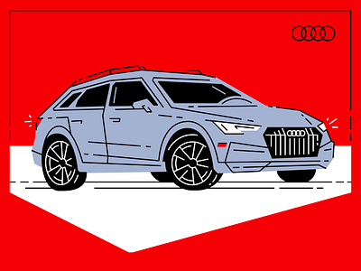 Daily Driver 001 — 2017 Audi A4 Allroad a4 allroad audi car european car german car germany illustration luxury offroad vector wagon