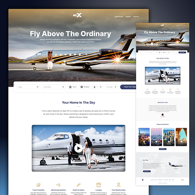 AirX Branding & Website art direction branding design landing page logo ui web design