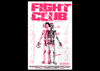 Fight Club (1999) Alternative Poster collage cult cult film dark fight club illustration movie poster poster posters