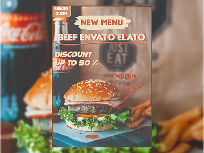 New Burger Menu branding graphic design menu