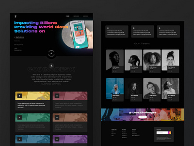 #Website design - Dark & Minimal branding dark website design design illustration minimal web design typography ui ux web design