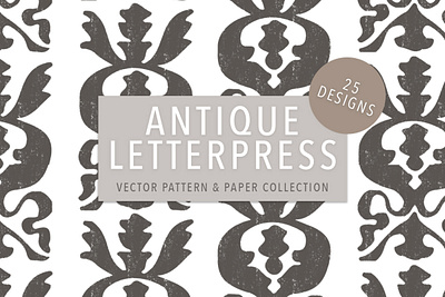 Antique Letterpress | Vector Pattern Collection background collection digital papers graphic design letterpress letterpress ornament ornament ornamental pattern pattern pattern collection surface pattern design trendy vector vector collection vector pattern vintage vintage pattern vintage printing wallpaper wood type