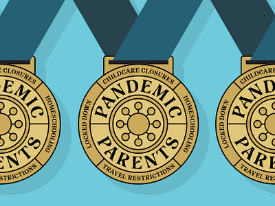 Pandemic Parents badge badges corona covid design logo medal medals pandemic parent parents seal seals typography vector