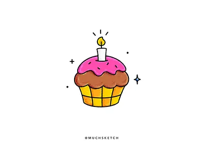 Cupcake 🧁 affinity designer birthday birthday cake cake cakes candle celebration cupcake cute design drawing food illustration graphic illustration illustrator party procreate sweet treat vector