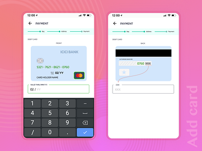 Add card app art branding card clean design figma flat minimal payment ui