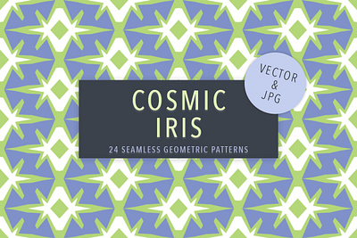 Cosmic Iris | Vector Pattern Collection background collection design editable geometric geometric pattern graphic modern modern design pattern pattern collection pattern design print design repeating seamless pattern surface pattern design trendy vector vector pattern wallpaper