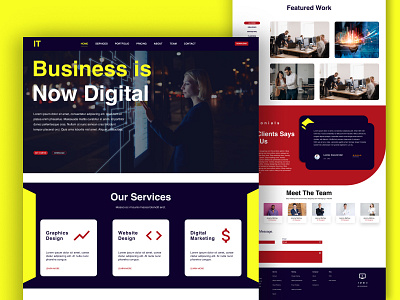 Business Landing pages branding business design figma design graphic design home page illustration it design landing page design ui ui design user interface ux ux design web design website