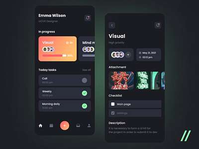 Task Manager App animation app design mobile mvp online organizer productivity productivity app project management purrweb react native startup task task management task manager to do tool ui ux