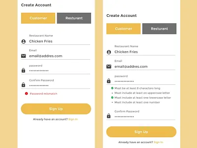 Login UI design will password requirements 3d animation branding graphic design logo motion graphics ui