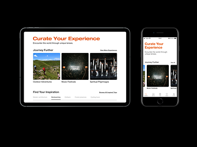 Wayfarer (App & Tablet) app design e commerce mobile tablet travel ui web design