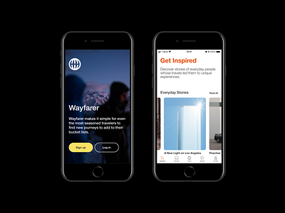 Wayfarer (Mobile) app e commerce mobile travel ui
