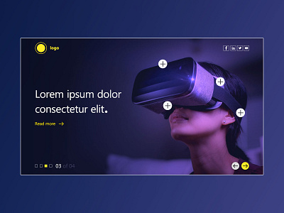 VR - Concept design ai design dribbble graphic design illustration interface minimal ui ux visual design vr website