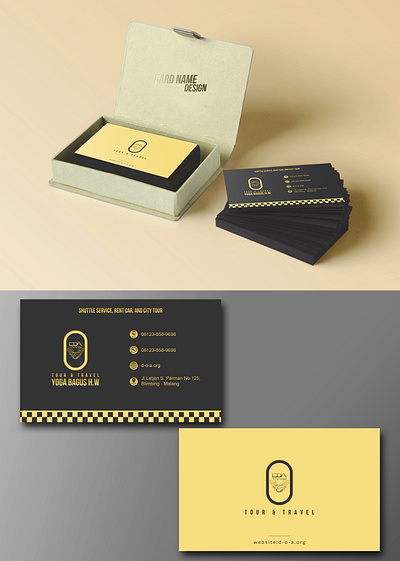 Travel Card Name Design branding business cardname logo mockup