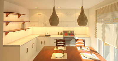 Kitchen 3d model design house interior interior desing kitchen kitchen desing render revit white