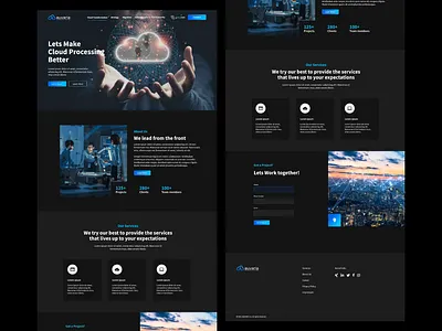 AUVARIA - Cloud Processing (Web UI UX) branding design interaction design ui ui ux ui ux design web design web ui web ui ux