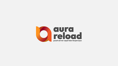 aura reload logo design logo typography vector