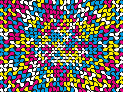 Warped Metaballs Pattern (CMYK Colour) balls blobs circles cmyk color colorful colour connected distorted geometric geometrical metaball metaballs pattern pattern design patterns shape shapes warp warped