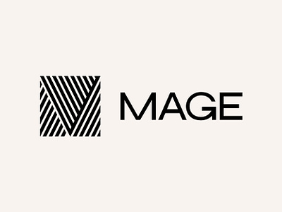 Mage branding icon letter logo m mark monogram silk yarn