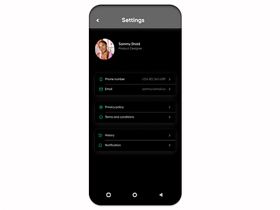 Settings Page # Daily UI challenge daily ui ui ux