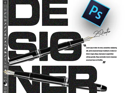 POSTER DESIGN dribbble fonts graphic design masking newdesigns posterdesign tools type zrcreation