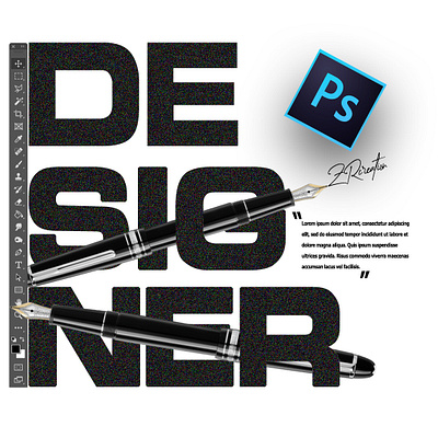 POSTER DESIGN dribbble fonts graphic design masking newdesigns posterdesign tools type zrcreation