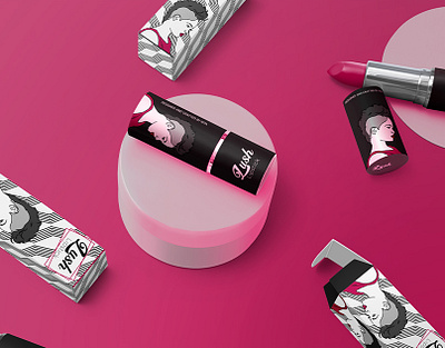 Give A Woman The Right Lipstick & She Can Conquer The World! art and illustration beauty brand identity branding cosmetics creative packaging design graphic design graphic designer lip balm lip care lip gloss lips lipstick lipstick packaging liquidlipstick make up matte lipstick packaging packaging art