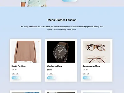 Blog page website-Fashion House blog page landign page ui ux web design website
