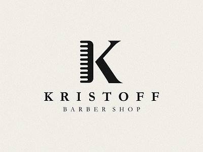 Barber Shop barber comb k letter shop