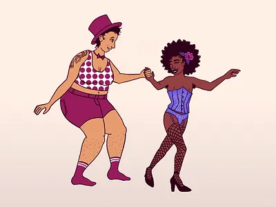 Danseureuses activism dance dancers illustration