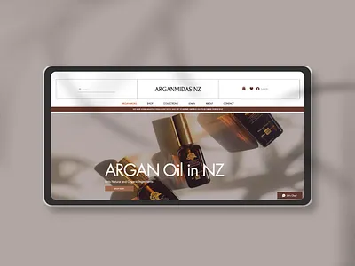 A Redesigned Arganmidas NZ Website argan oil website auckland web designer beauty website branding cosmetic website elegant website hair product website luxury hair product website modern website nz webdesigner webdesign website design