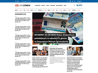 Redesign of infostrefa.com design figma typography ui ux webdesign