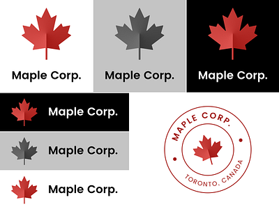 Daily UI 052 - Logo Design branding canada dailyui dailyui052 design figma logo logo design maple maple corp
