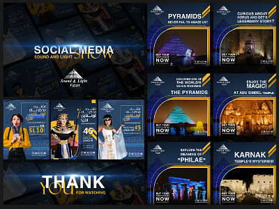 SOUND AND LIGHT SHOW SOCIAL MEDIA branding design graphic design illustration post social media